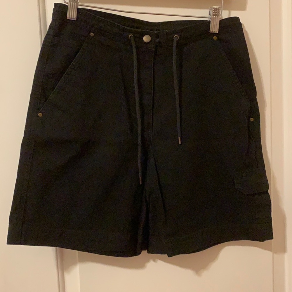 Lauren Ralph Lauren Cotton Black Cargo Utility Workwear Shorts - Picture 9 of 9